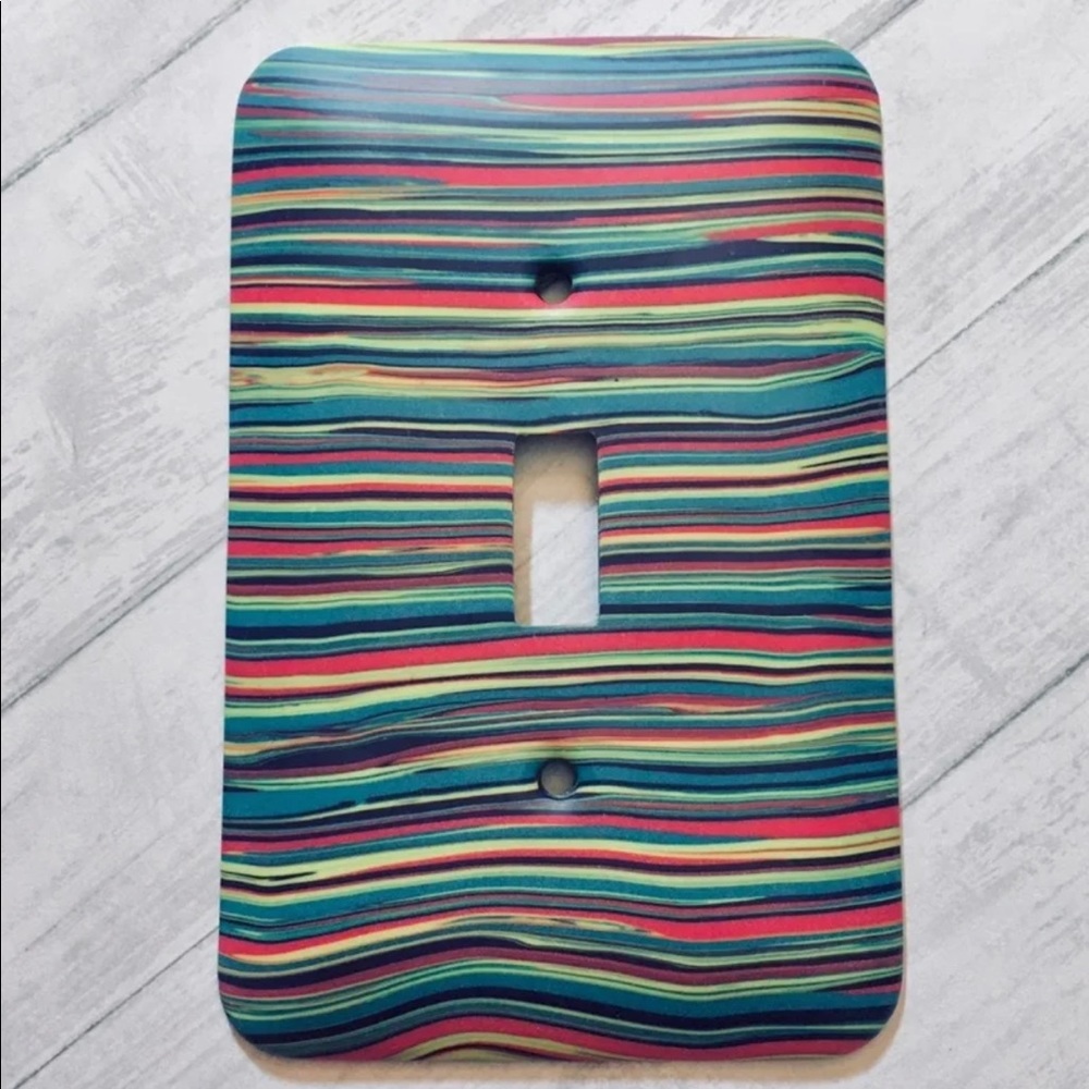 Homemade Polymer Clay Switch Plate- Outlet Cover-
